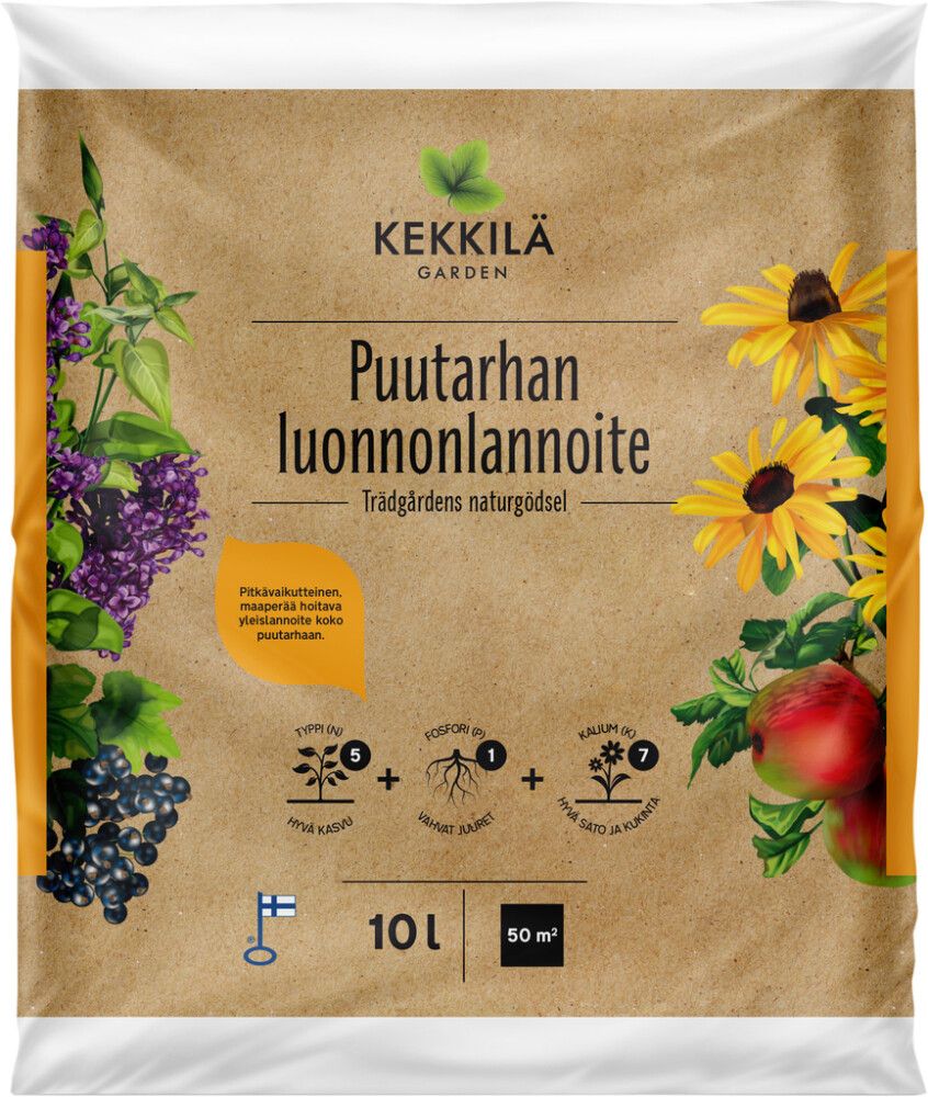 Puutarhan luonnonlannoite Kekkilä 10 l