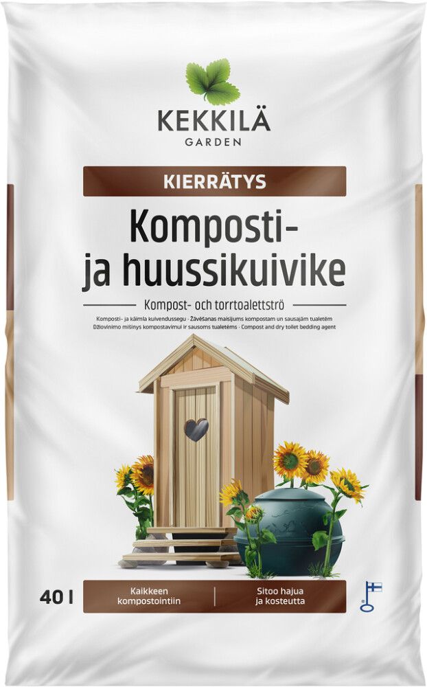Komposti- ja huussikuivike Kekkilä Kierrätys 40 l
