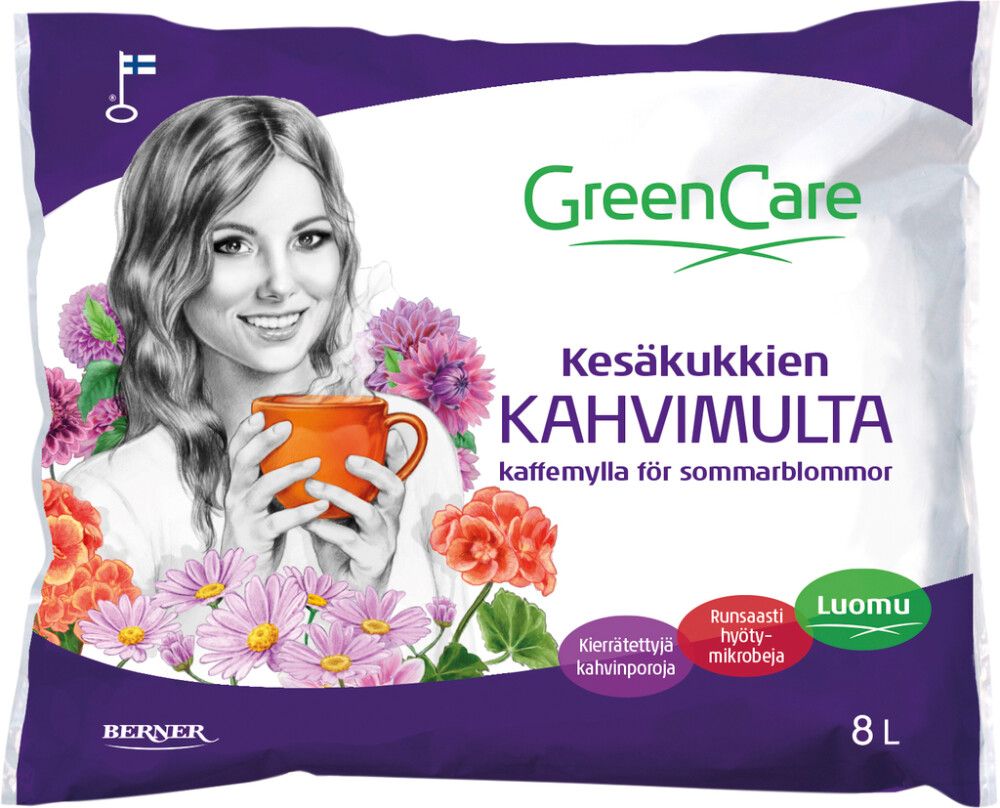 Kesäkukkien Greencare Kahvimulta 8 l