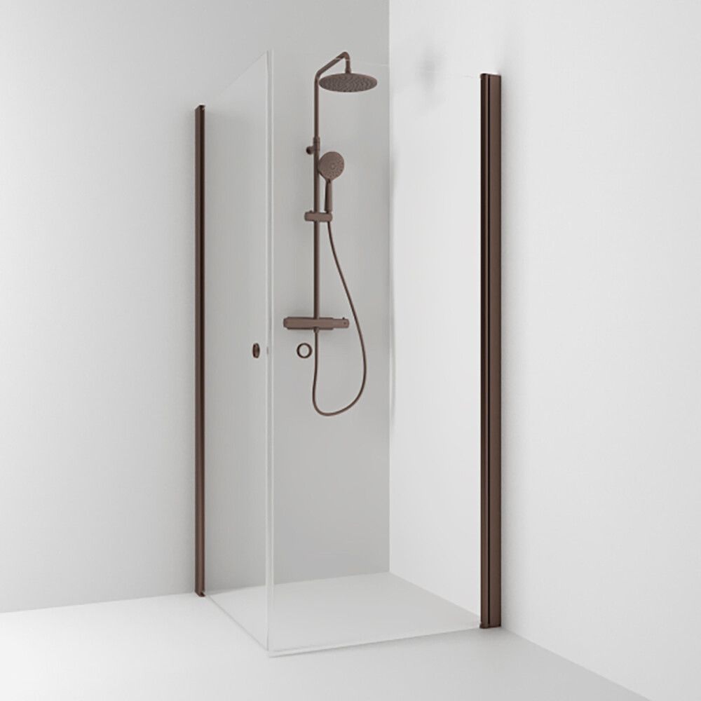 Suihkukulma Svedbergs Skoga mocca/kirkas 80 x 90 cm