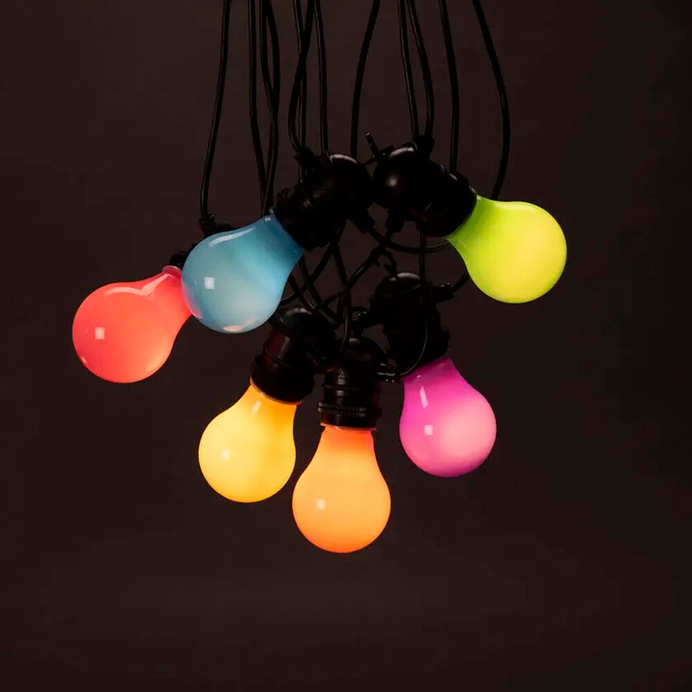 LED-juhlavalosarja Konstsmide 10-os monivärinen 14,5 m