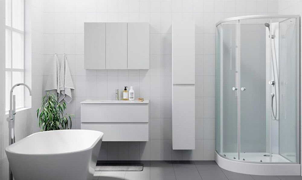 Kalustepaketti Riva Camden valkoinen 90 cm