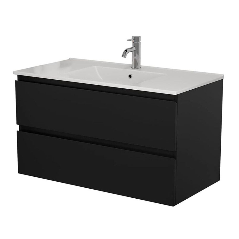Kalustepaketti Riva Camden musta 90 cm