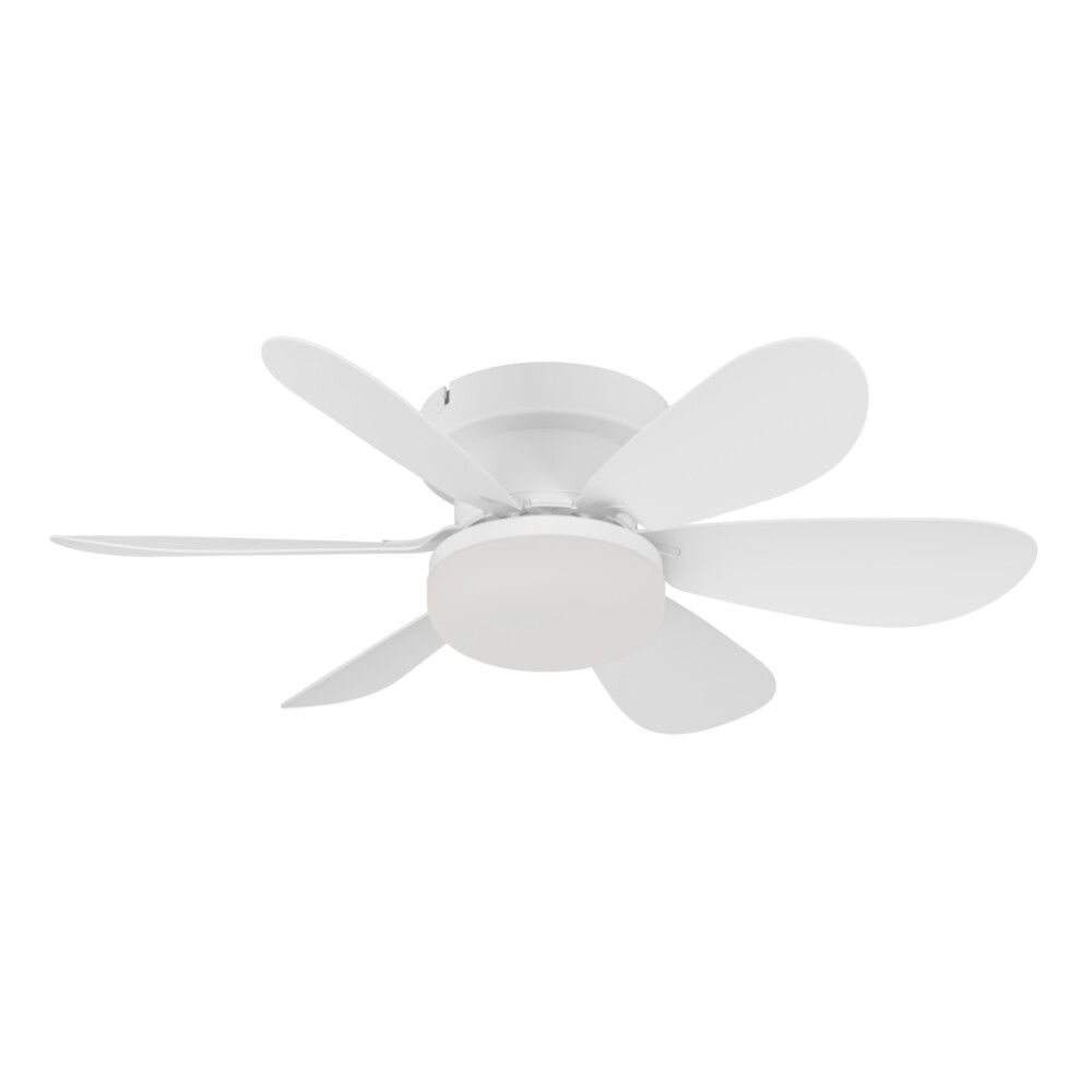 LED-tuuletinvalaisin Eglo Clovelly valkoinen Ø 52cm