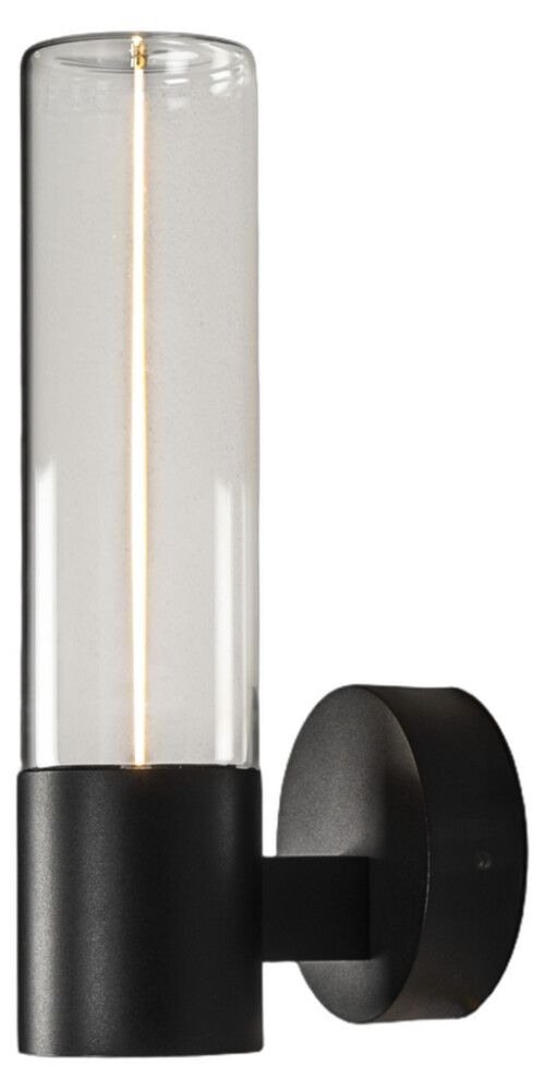 LED-ulkoseinävalaisin Konstsmide Edison musta Ø 7 cm