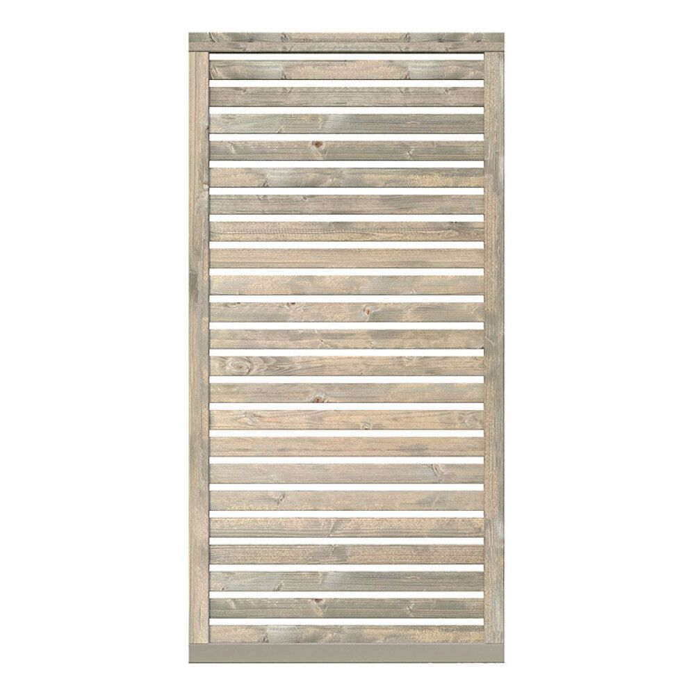 Aitaelementti Palmako Nina 2 harmaa 90 x 180 cm