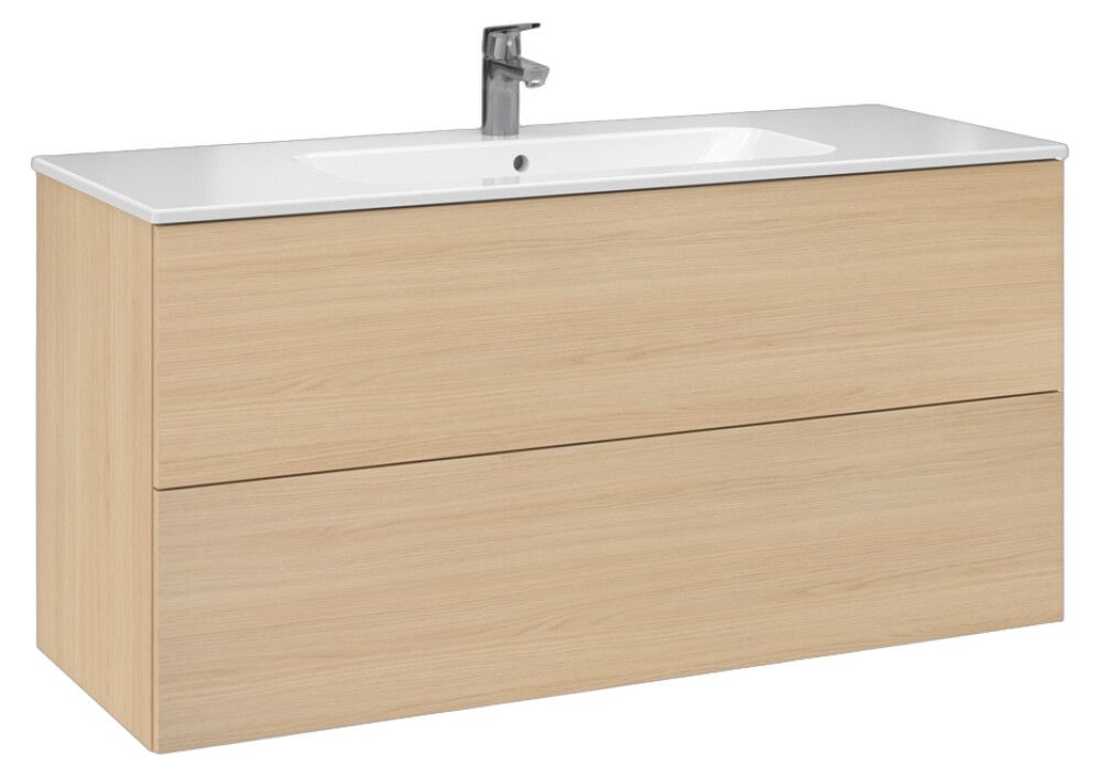 Allaskaappi Temal Aava vaalea tammi 120 cm, 2 ltk