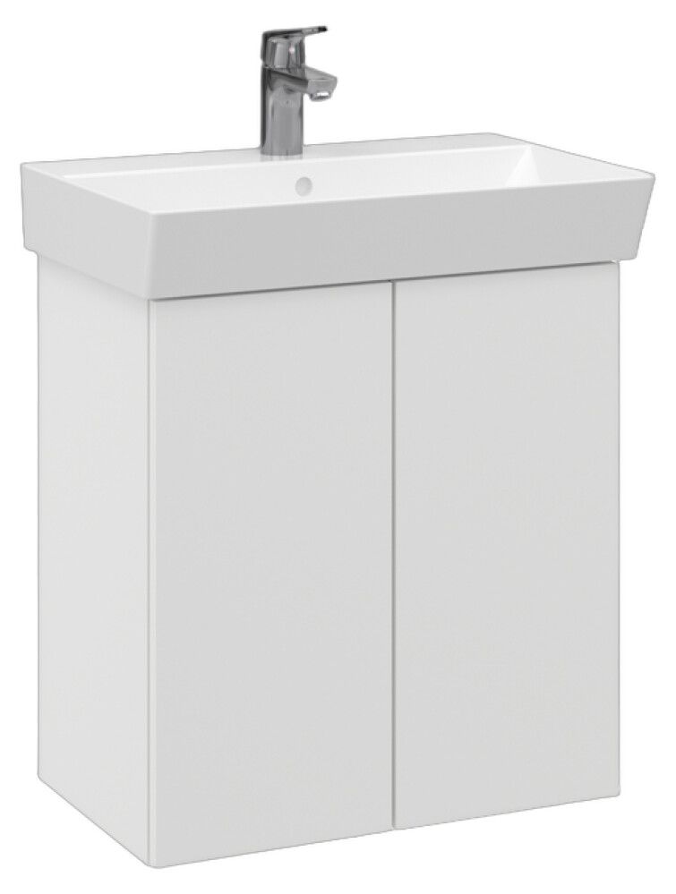 Allaskaappi Temal Aura mattavalkoinen 60 x 35 x 68 cm, 2 ovea