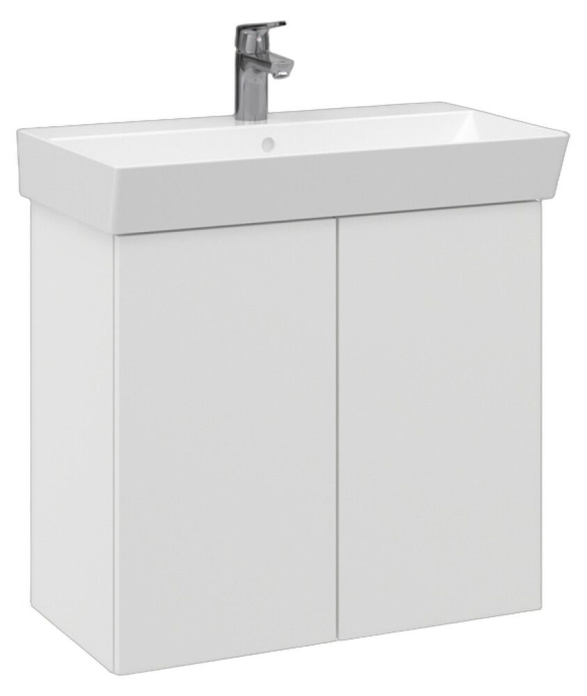 Allaskaappi Temal Aura mattavalkoinen 70 x 35 x 68 cm, 2 ovea