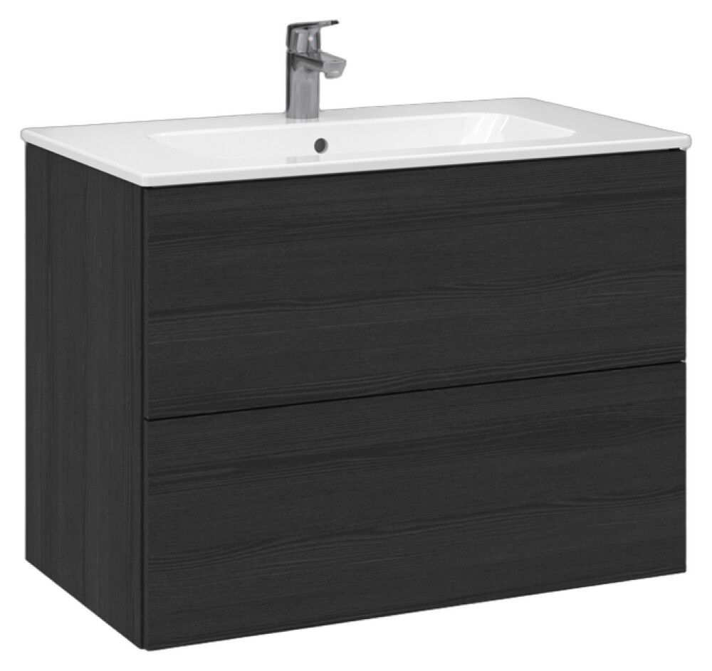 Allaskaappi Temal Aava musta puu 80 x 46 x 60,3 cm, 2 ltk