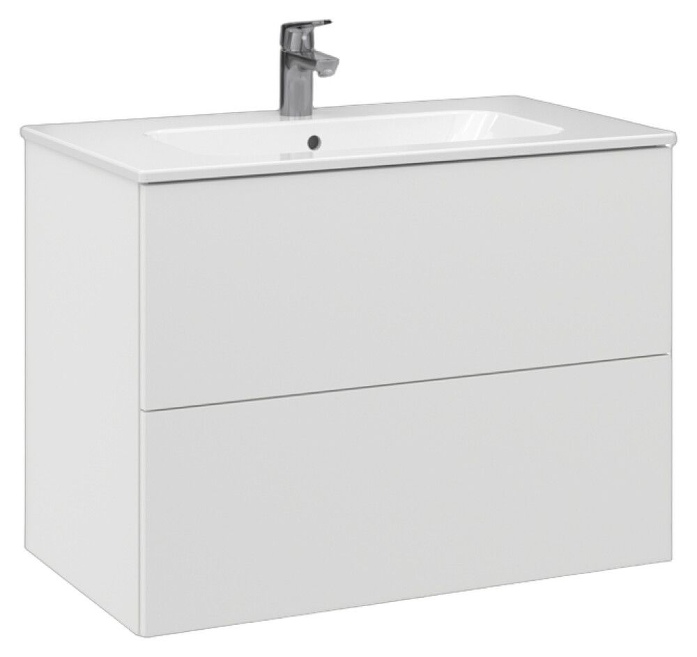 Allaskaappi Temal Aava mattavalkoinen 80 x 46 x 60,3 cm, 2 ltk