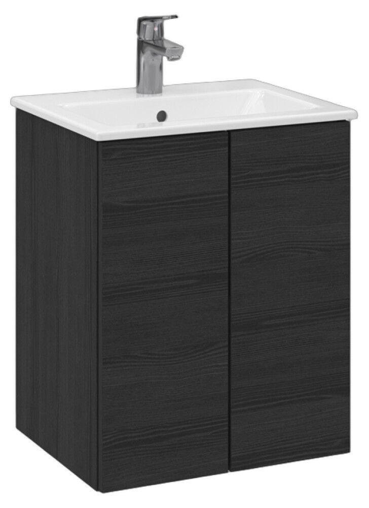 Allaskaappi Temal Astra musta puu 50 x 40 x 60,3 cm, 2 ovea