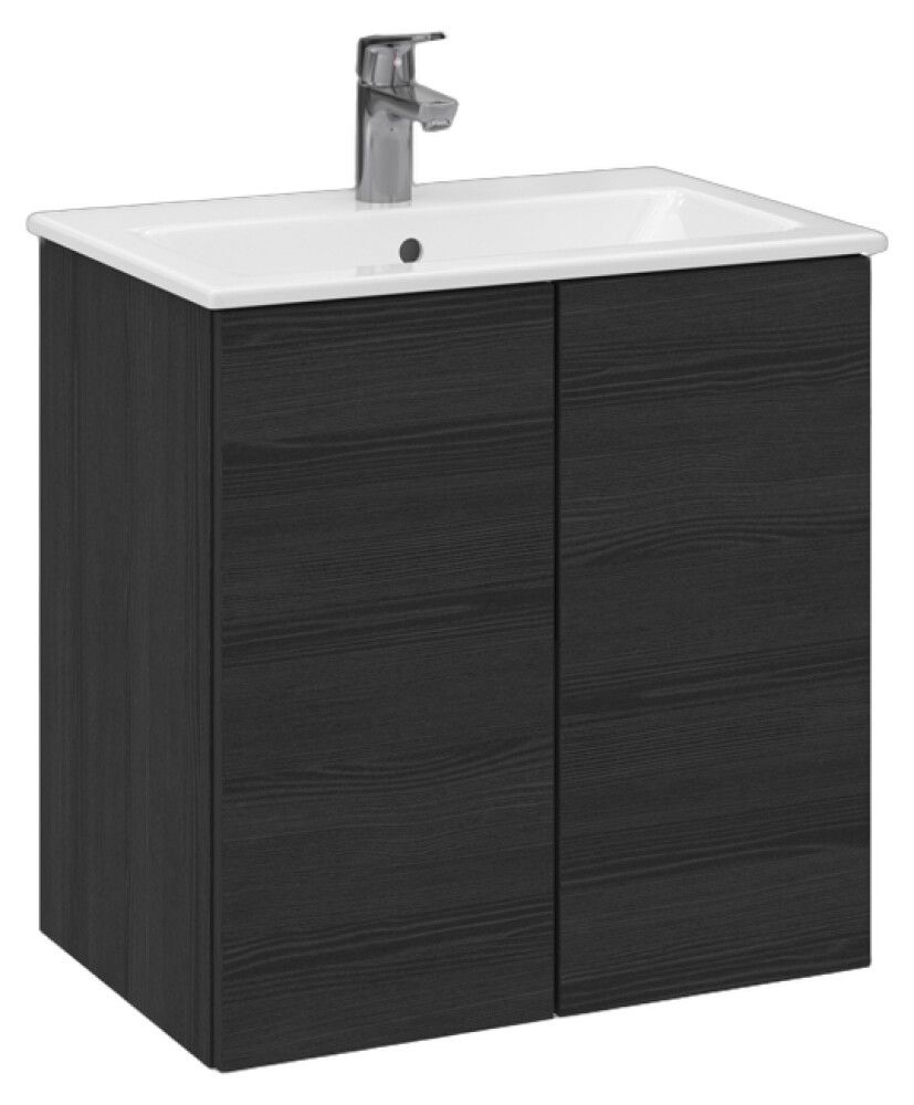 Allaskaappi Temal Astra musta puu 60 x 40 x 60,3 cm, 2 ovea