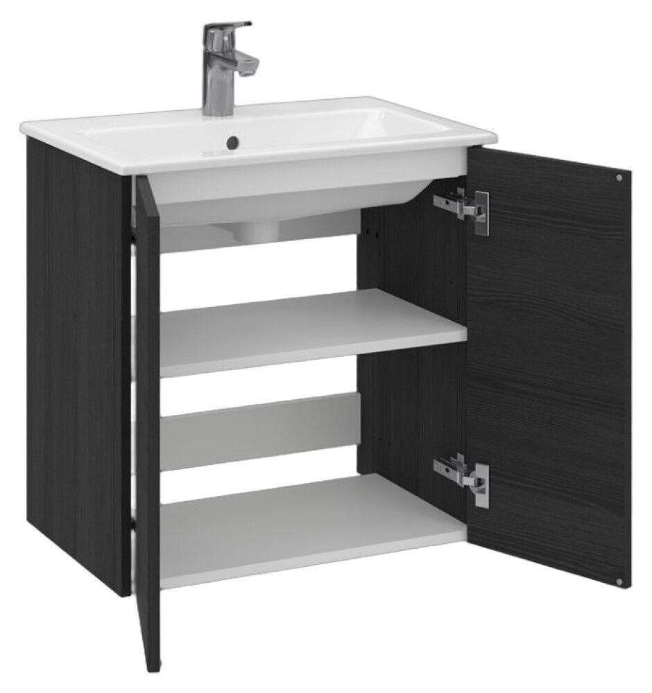 Allaskaappi Temal Astra musta puu 60 x 40 x 60,3 cm, 2 ovea