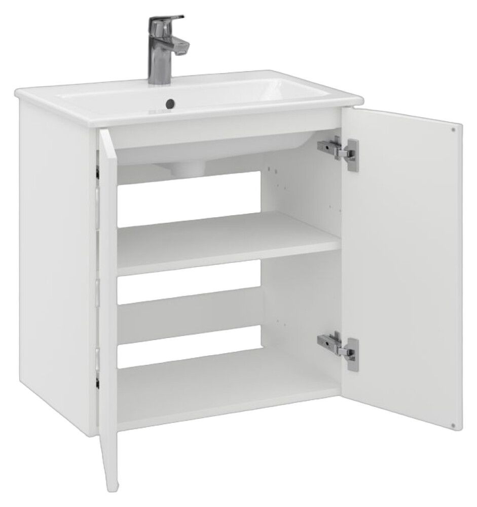 Allaskaappi Temal Astra mattavalkoinen 60 x 40 x 60,3 cm, 2 ovea