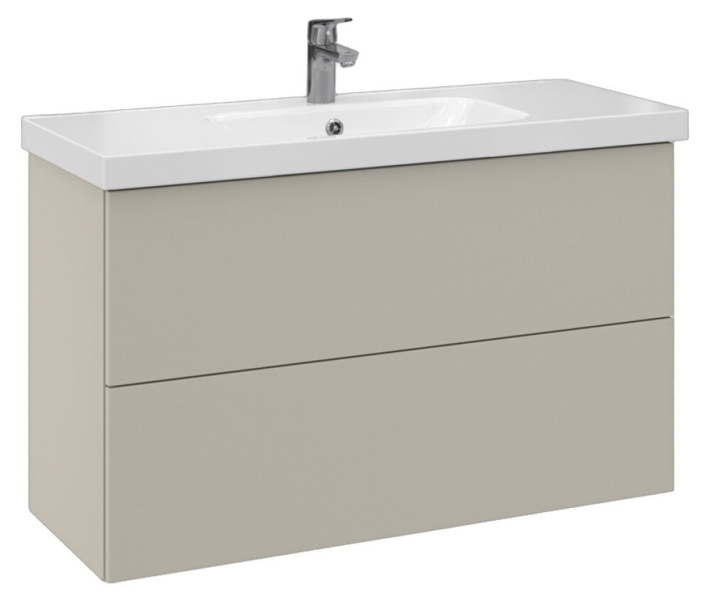 Allaskaappi Temal Stella matta greige 102,5 x 40 x 64 cm, 2 ltk