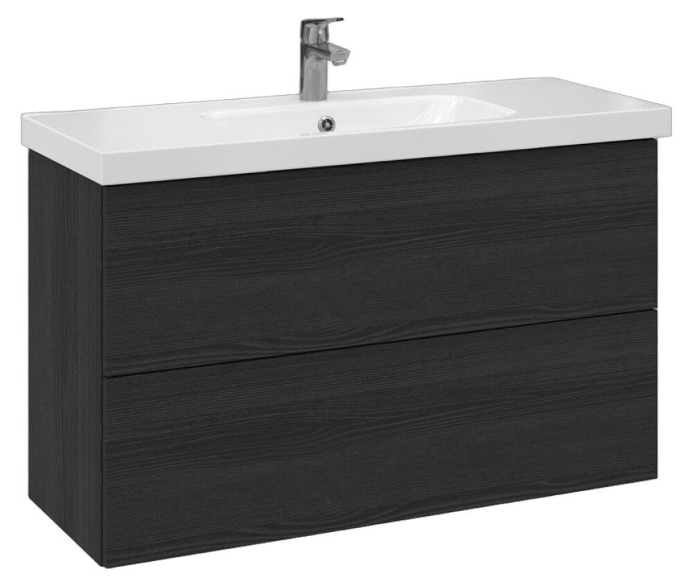 Allaskaappi Temal Stella musta puu 102,5 x 40 x 64 cm, 2 ltk