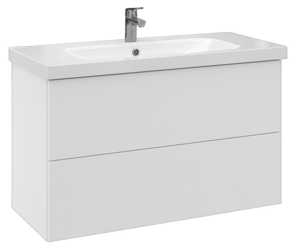 Allaskaappi Temal Stella matta valkoinen 102,5 x 45 x 64 cm, 2 ltk