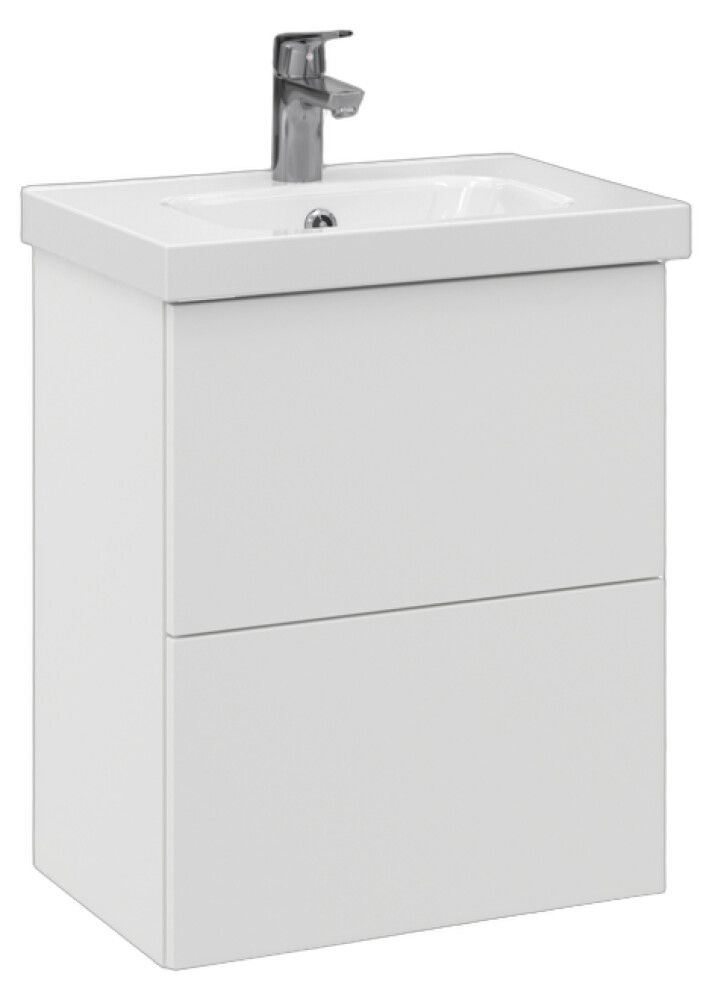 Allaskaappi Temal Stella matta valkoinen 52,5 x 35 x 64 cm, 2 ltk