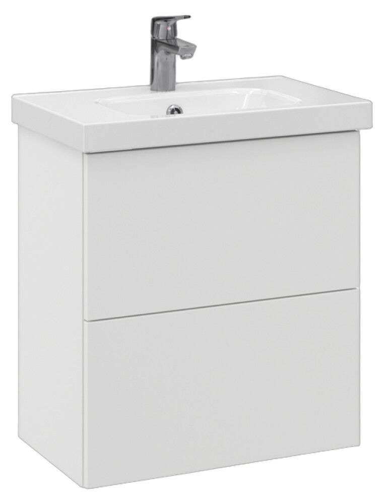 Allaskaappi Temal Stella matta valkoinen 57,5 x 35 x 64 cm, 2 ltk