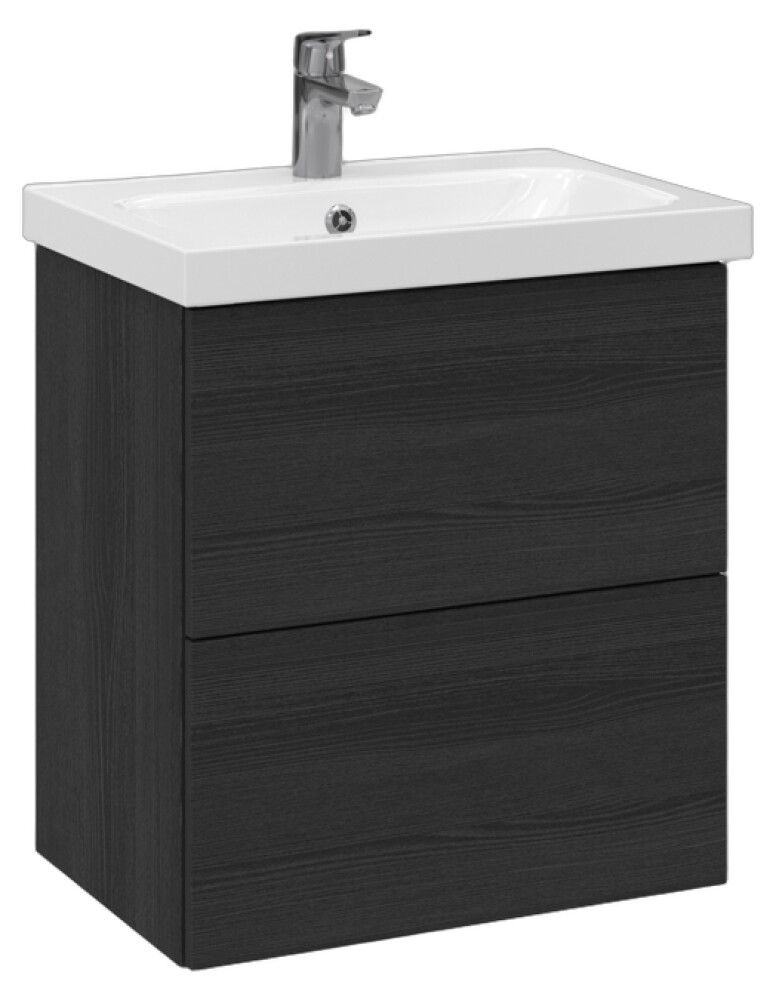 Allaskaappi Temal Stella musta puu 57,5 x 40 x 64 cm, 2 ltk