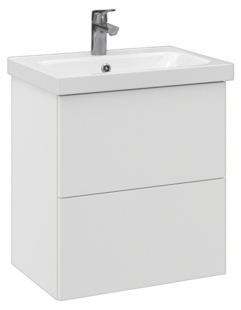 Allaskaappi Temal Stella matta valkoinen 57,5 x 40 x 64 cm, 2 ltk