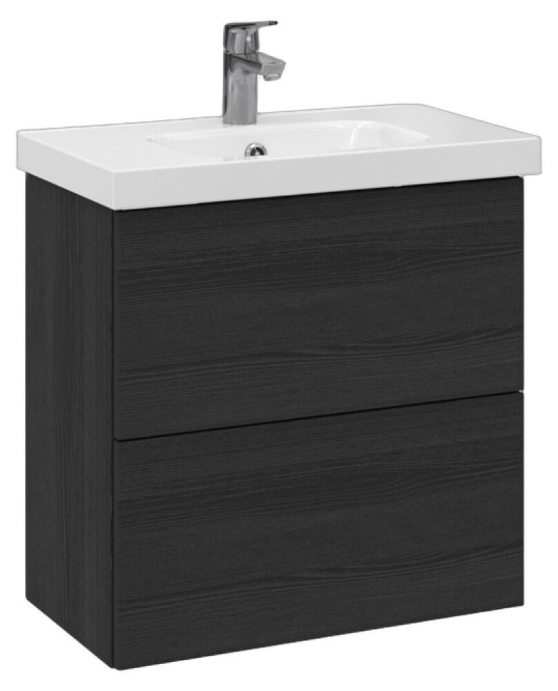 Allaskaappi Temal Stella musta puu 62,5 x 35 x 64 cm, 2 ltk