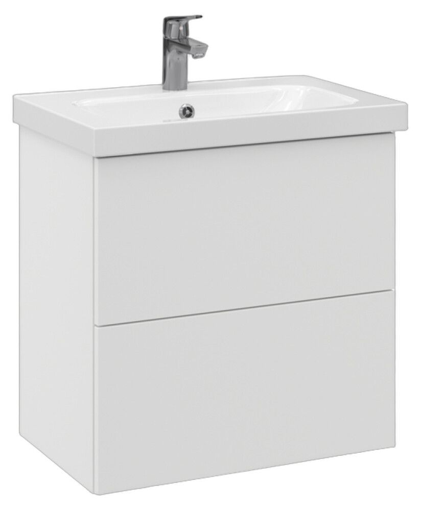 Allaskaappi Temal Stella matta valkoinen 62,5 x 40 x 64 cm, 2 ltk