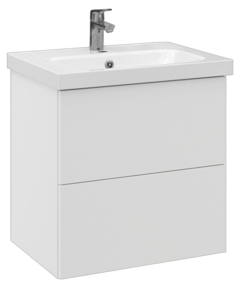 Allaskaappi Temal Stella matta valkoinen 62,5 x 45 x 64 cm, 2 ltk