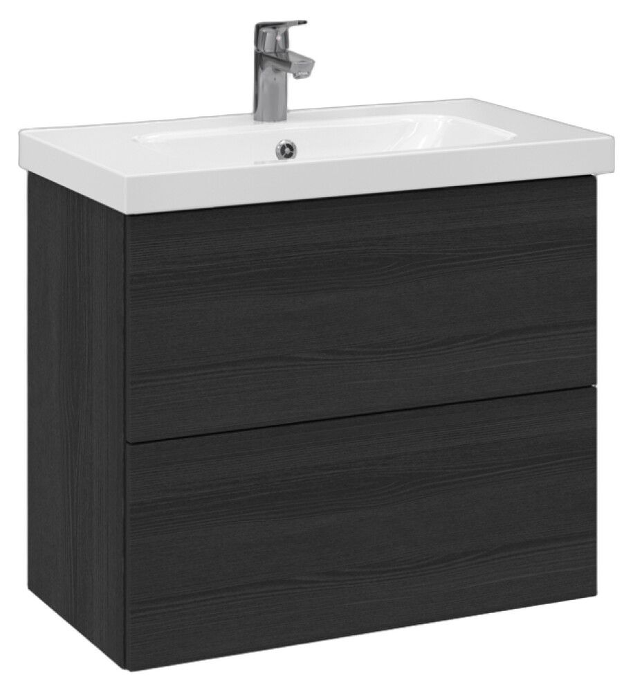 Allaskaappi Temal Stella musta puu 72,5 x 40 x 64 cm, 2 ltk