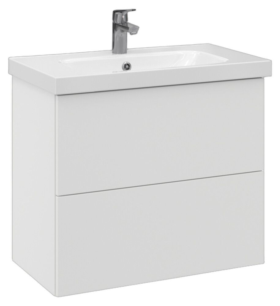 Allaskaappi Temal Stella matta valkoinen 72,5 x 40 x 64 cm, 2 ltk