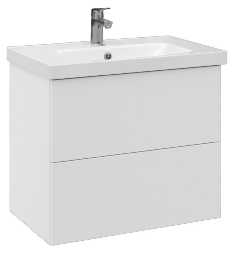 Allaskaappi Temal Stella matta valkoinen 72,5 x 45 x 64 cm, 2 ltk