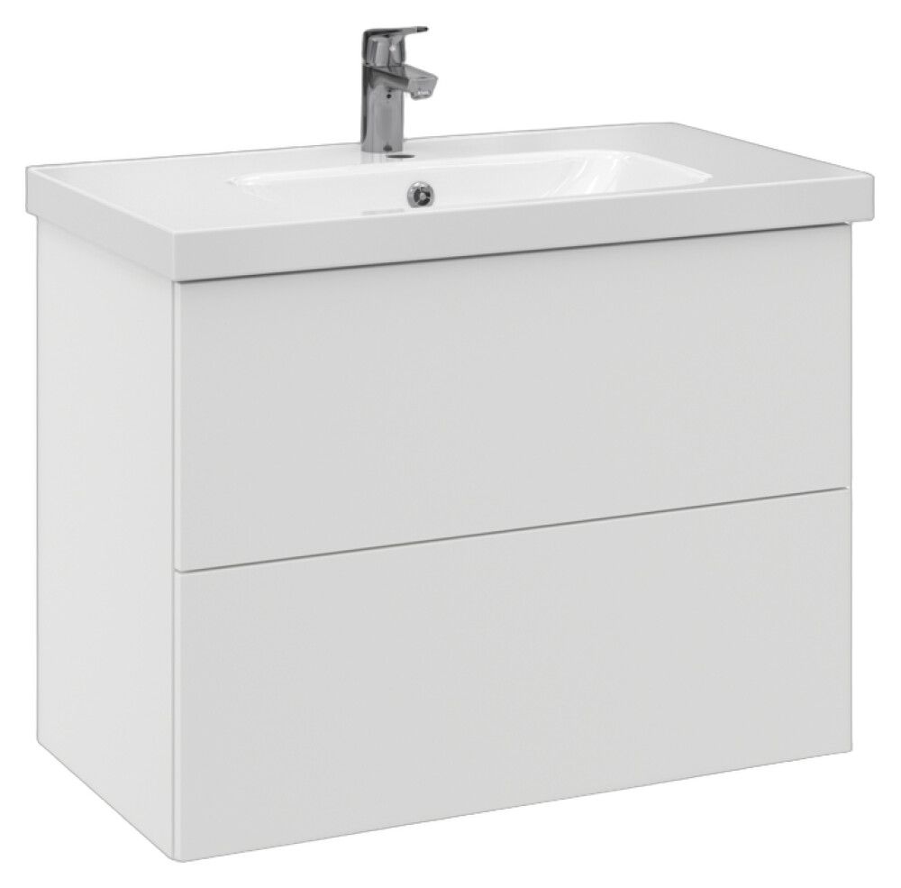 Allaskaappi Temal Stella matta valkoinen 82,5 x 45 x 64 cm, 2 ltk