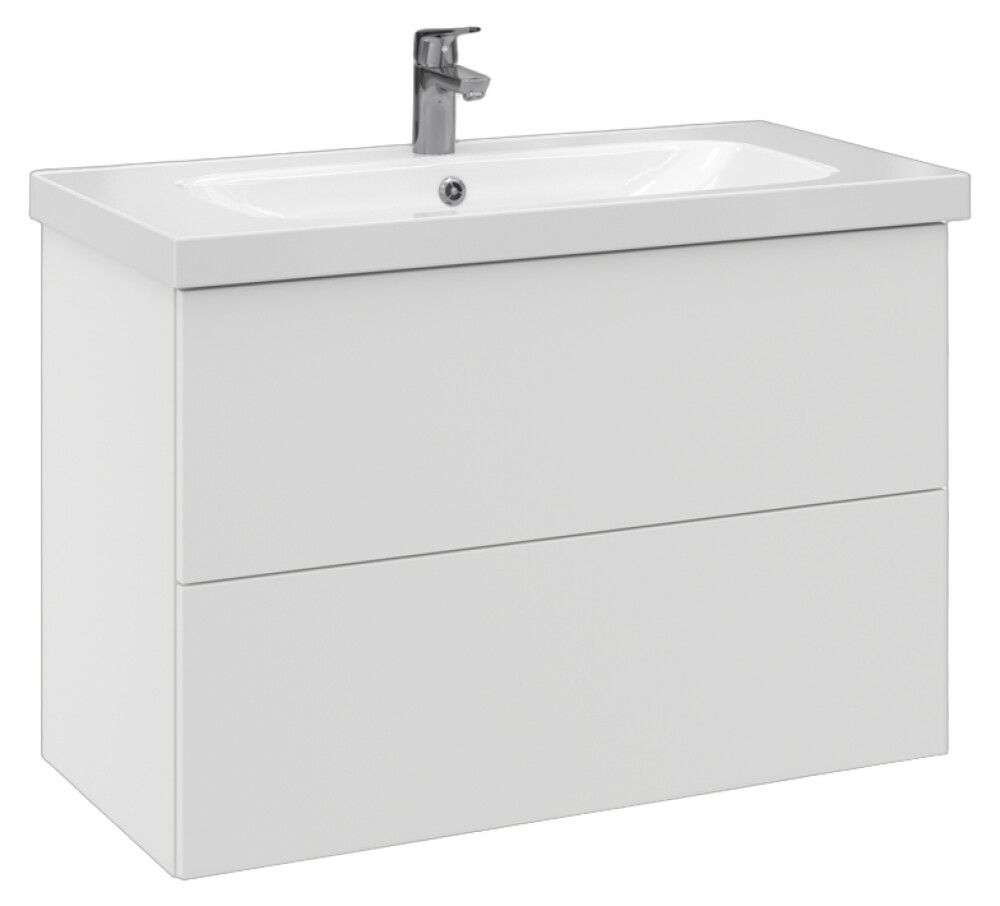 Allaskaappi Temal Stella matta valkoinen 92,5 x 45 x 64 cm, 2 ltk