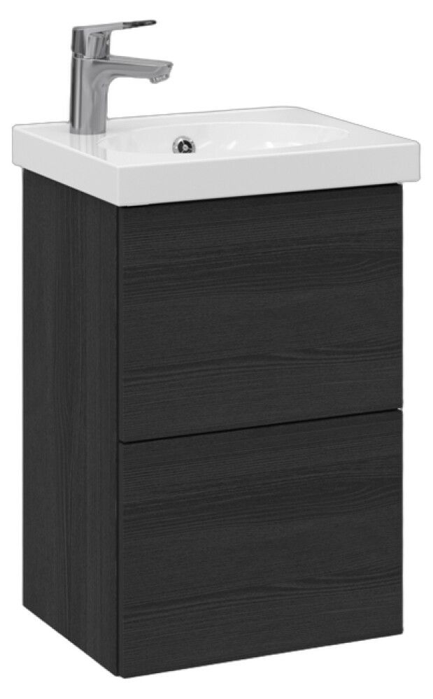 Allaskaappi Temal Trend musta puu 42,5 x 35 x 64 cm, 2 ltk