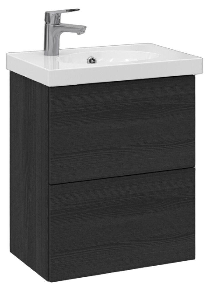 Allaskaappi Temal Trend musta puu 52,5 x 35 x 64 cm, 2 ltk