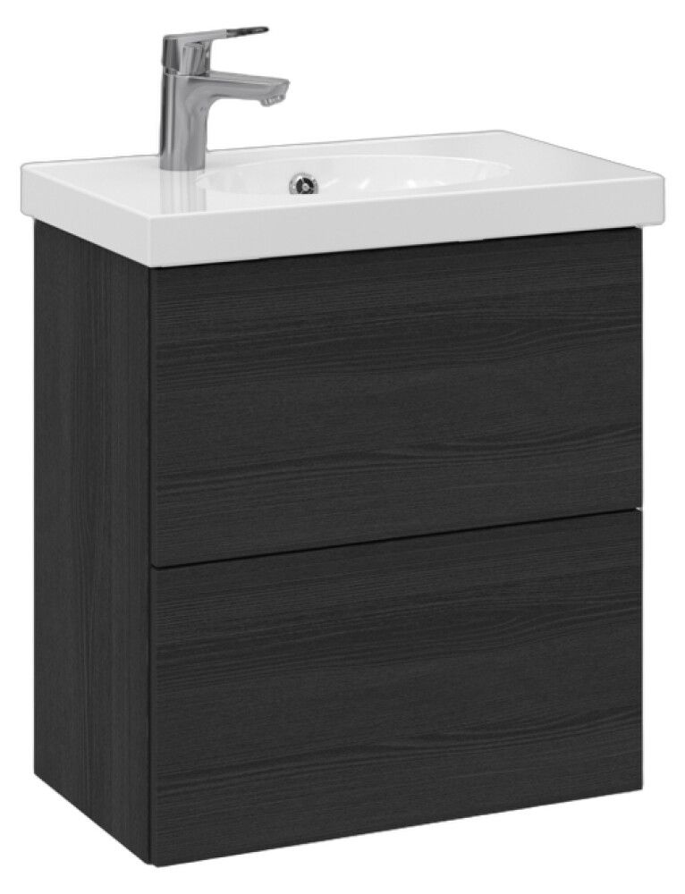 Allaskaappi Temal Trend musta puu 57,5 x 35 x 64 cm, 2 ltk