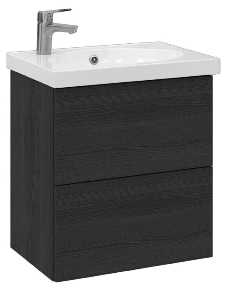 Allaskaappi Temal Trend musta puu 57,5 x 40 x 64 cm, 2 ltk