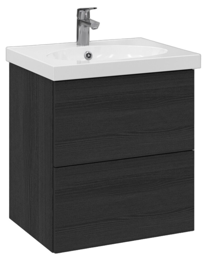 Allaskaappi Temal Trend musta puu 57,5 x 45 x 64 cm, 2 ltk