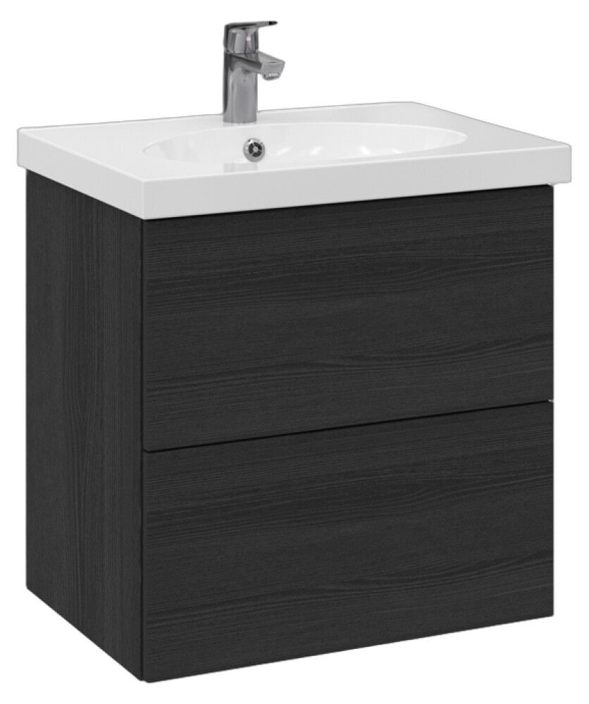 Allaskaappi Temal Trend musta puu 62,5 x 45 x 64 cm, 2 ltk