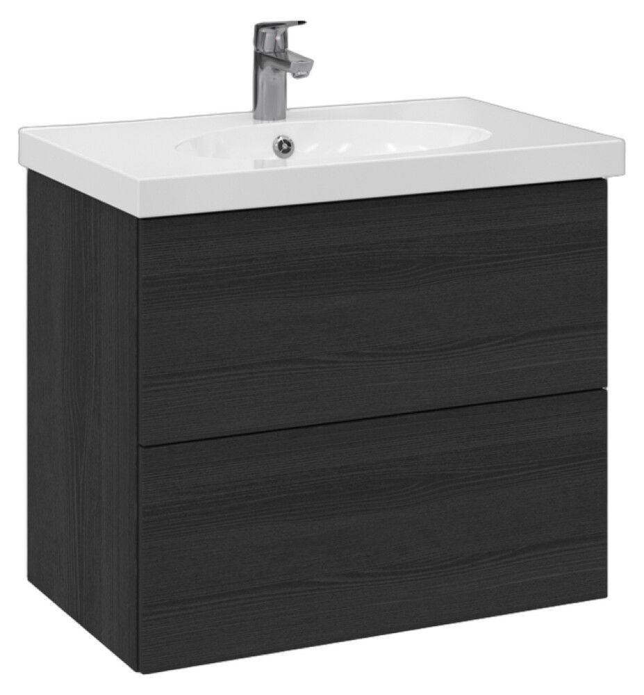 Allaskaappi Temal Trend musta puu 72,5 x 45 x 64 cm, 2 ltk