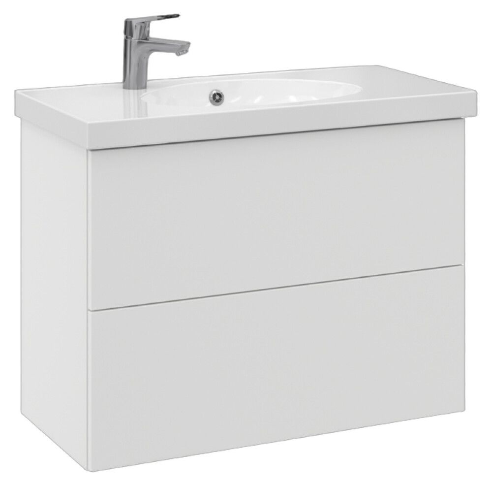 Allaskaappi Temal Trend mattavalkoinen 82,5 x 40 x 64 cm, 2 ltk