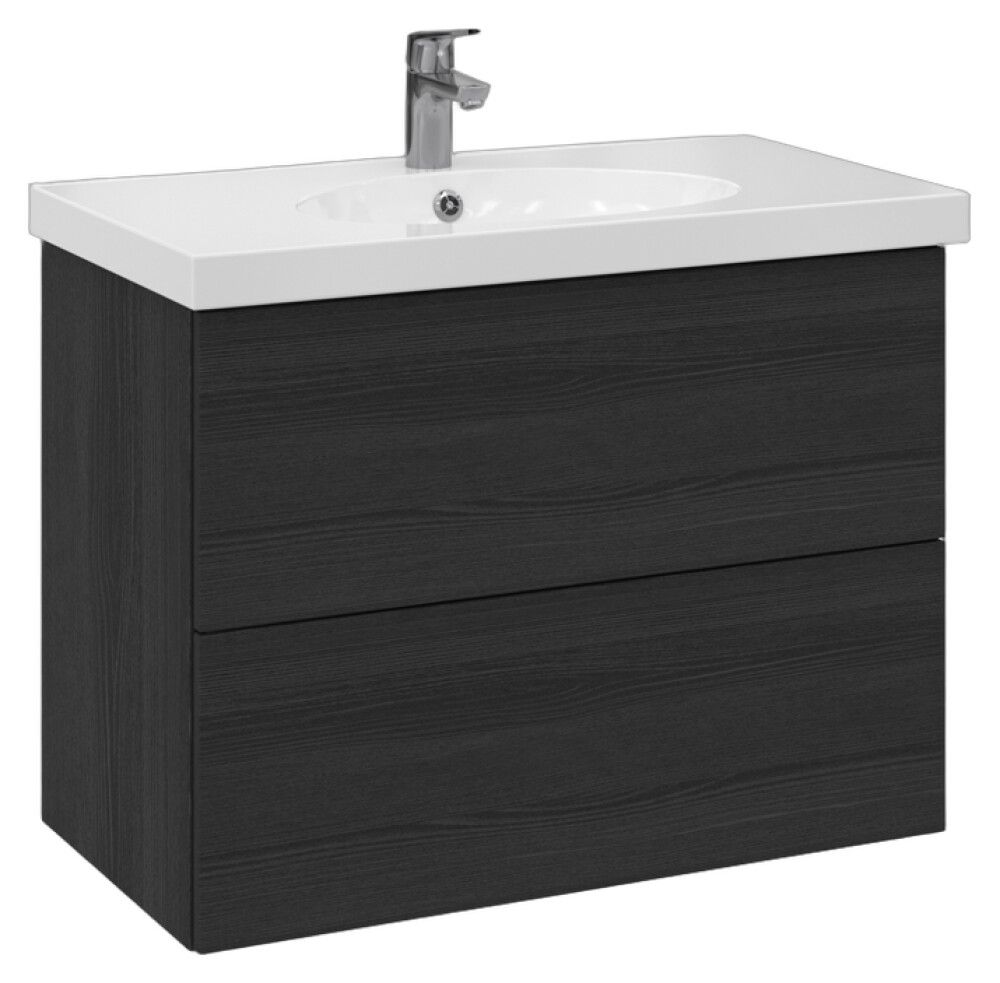 Allaskaappi Temal Trend musta puu 82,5 x 45 x 64 cm, 2 ltk