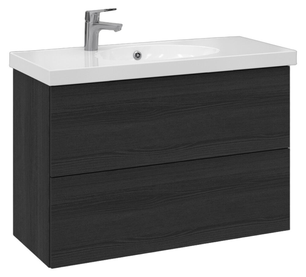 Allaskaappi Temal Trend musta puu 92,5 x 40 x 64 cm, 2 ltk