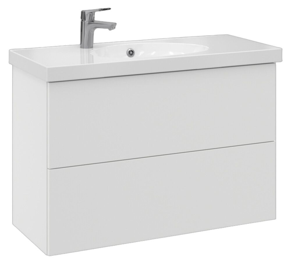 Allaskaappi Temal Trend mattavalkoinen 92,5 x 40 x 64 cm, 2 ltk