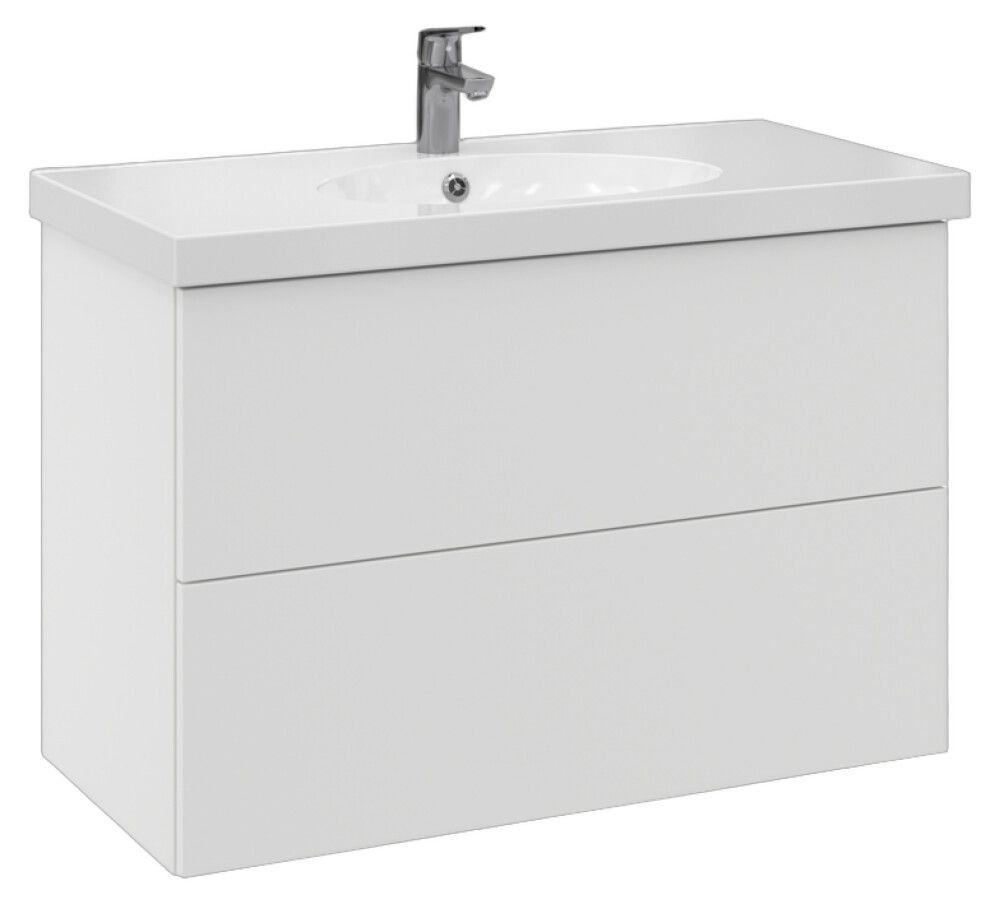 Allaskaappi Temal Trend mattavalkoinen 92,5 x 45 x 64 cm, 2 ltk