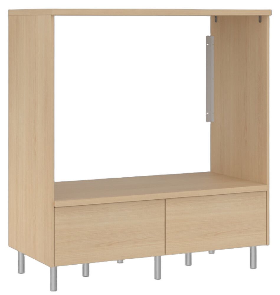 Pesukonekaappi Temal Ergo Double vaalea tammi 124 x 60 x 128,5 cm