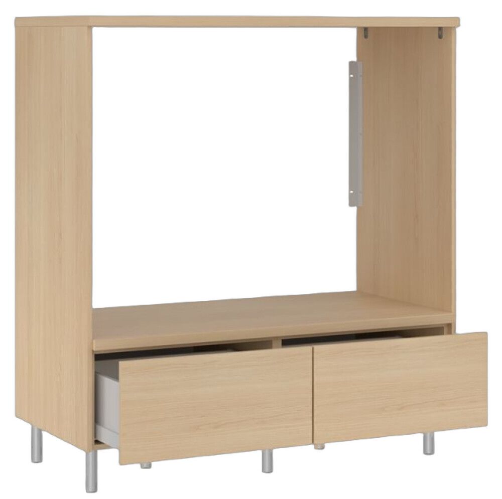 Pesukonekaappi Temal Ergo Double vaalea tammi 124 x 60 x 128,5 cm