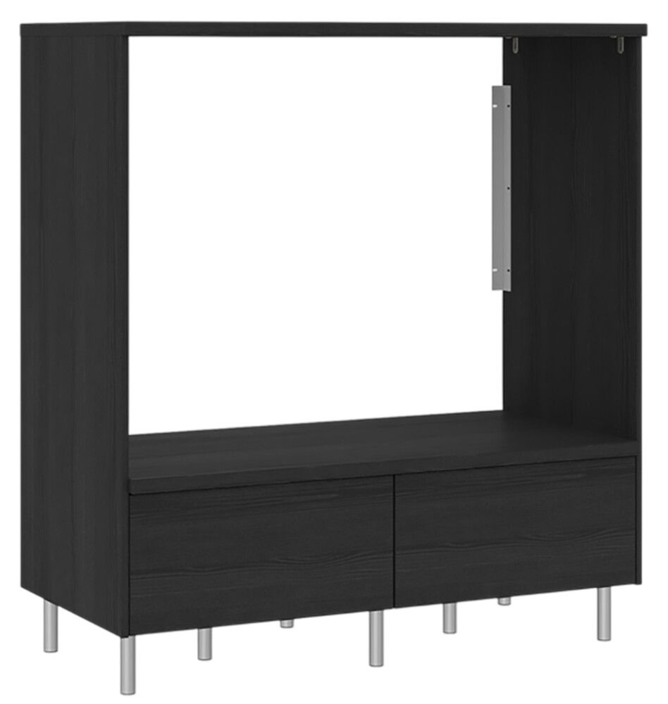 Pesukonekaappi Temal Ergo Double musta puu 124 x 60 x 128,5 cm