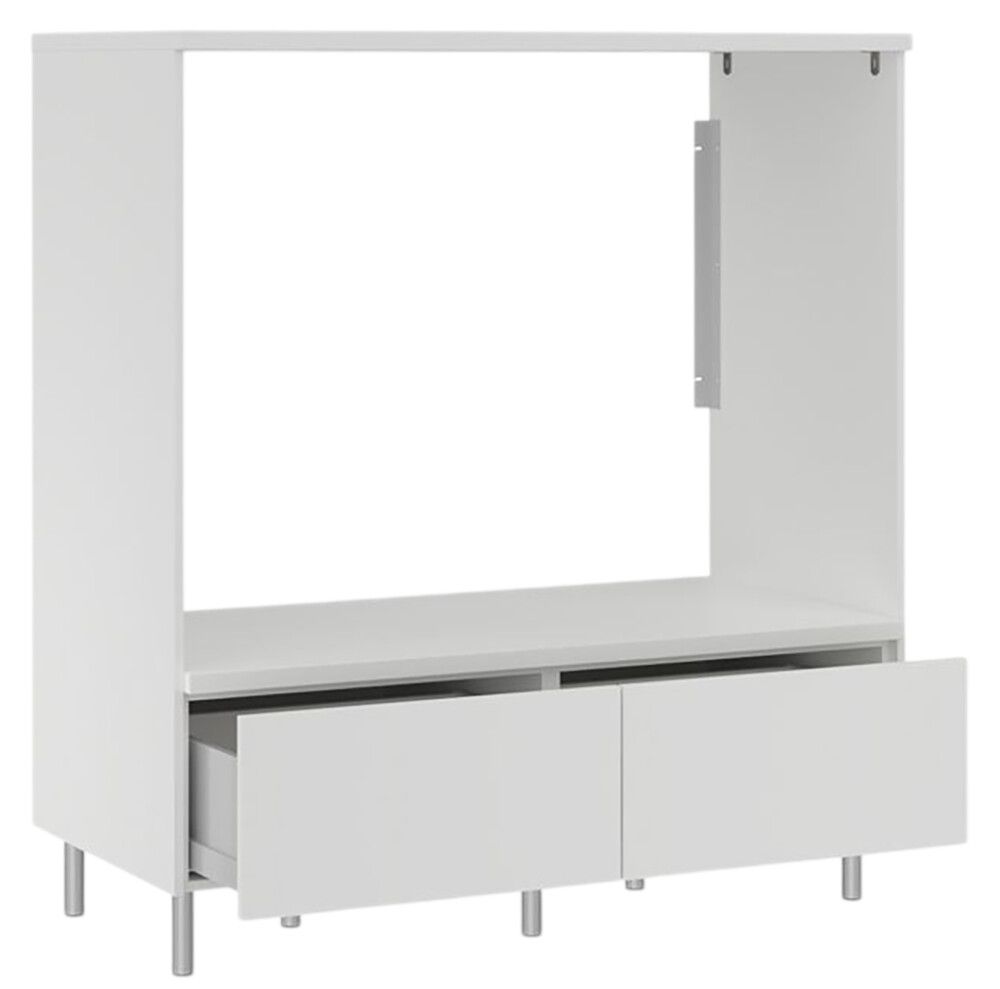 Pesukonekaappi Temal Ergo Double mattavalkoinen 124 x 60 x 128,5 cm